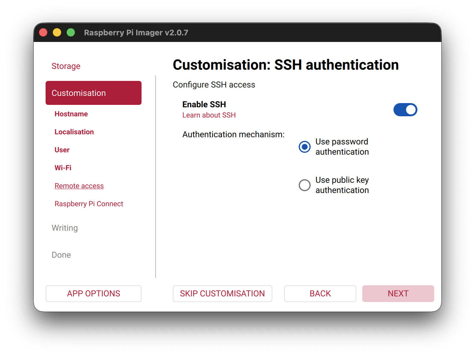 Setting up SSH